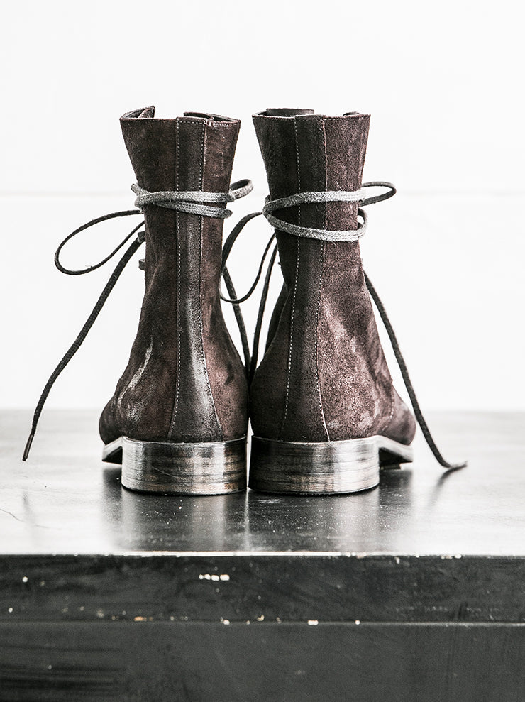 DIMISSIANOS&amp;MILLER <br>Men's Watertight Tan Boots AUBERGINE