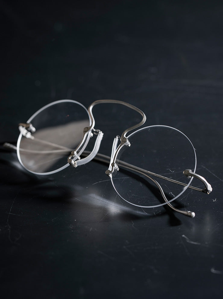 RIGARDS × UMA WANG<br> STAINLESS STEEL frame sunglasses / VINTAGE SILVER / RG00UW9