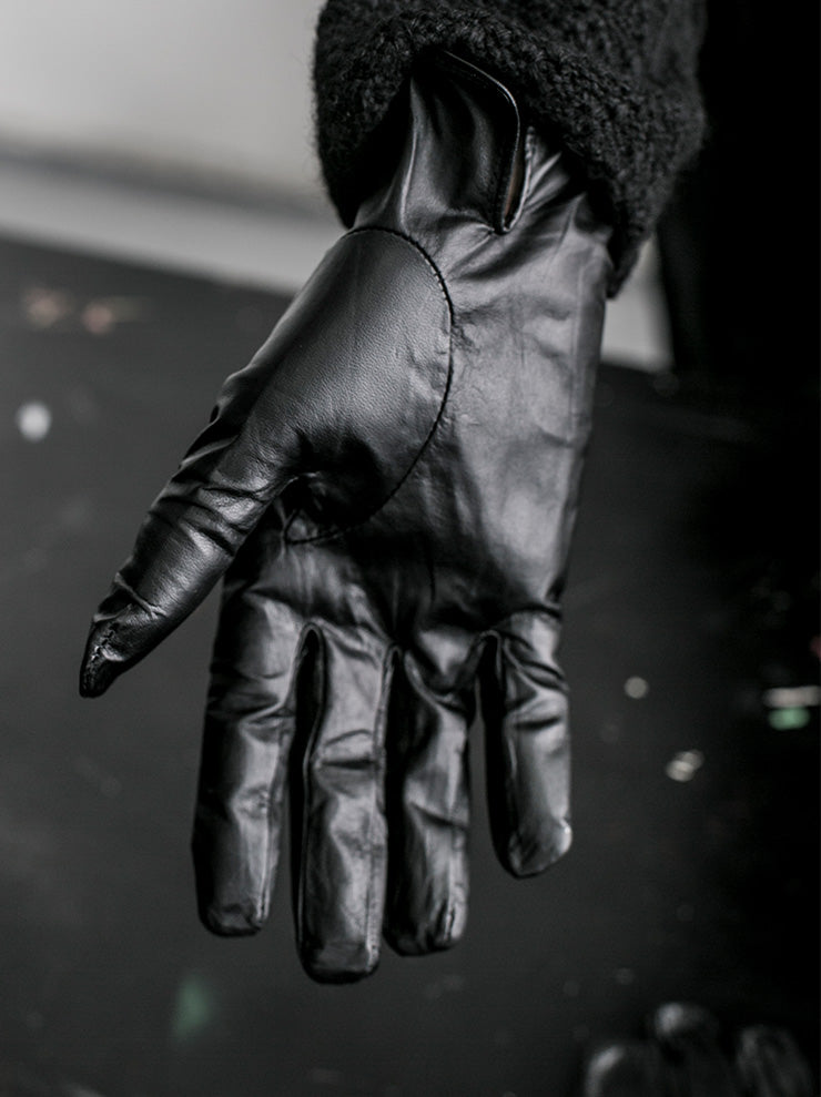 EMATYTEWOMENS Kangaroo Leather Gloves / BLACK