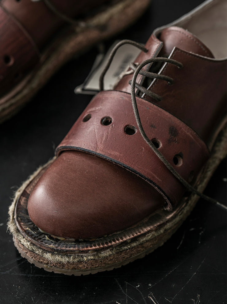 MATTHIAS WINKLER<br> MENS Antique Horse Harness Shoes GURT / Brown