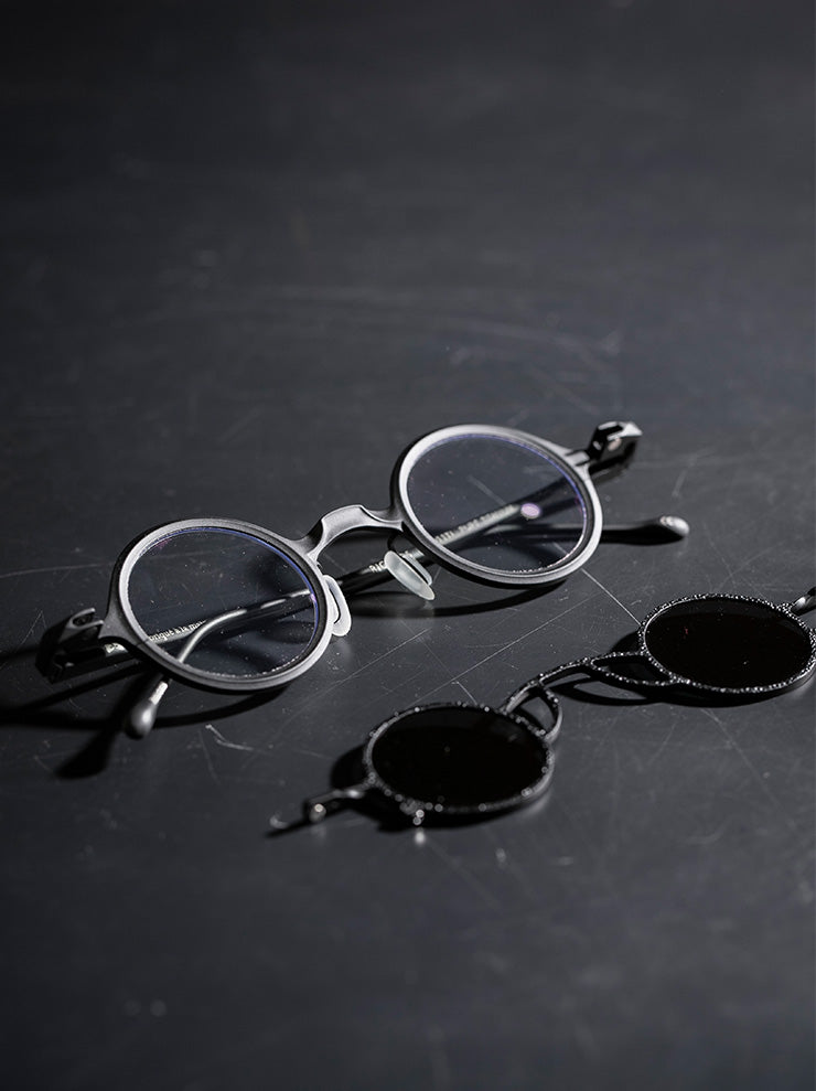 RIGARDS<br> TITANIUM frame sunglasses / MATTE BLACK FRAME x BLACK CLIP / RG1911TI