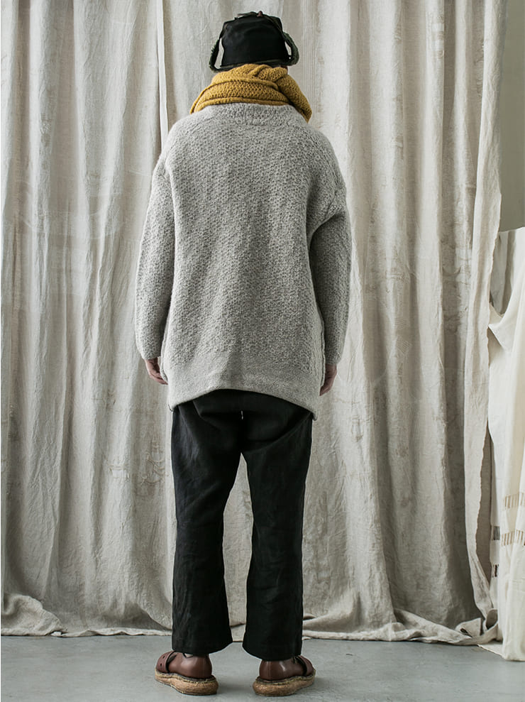 DANIEL ANDRESEN<br> ASTER long knit cardigan / MINK