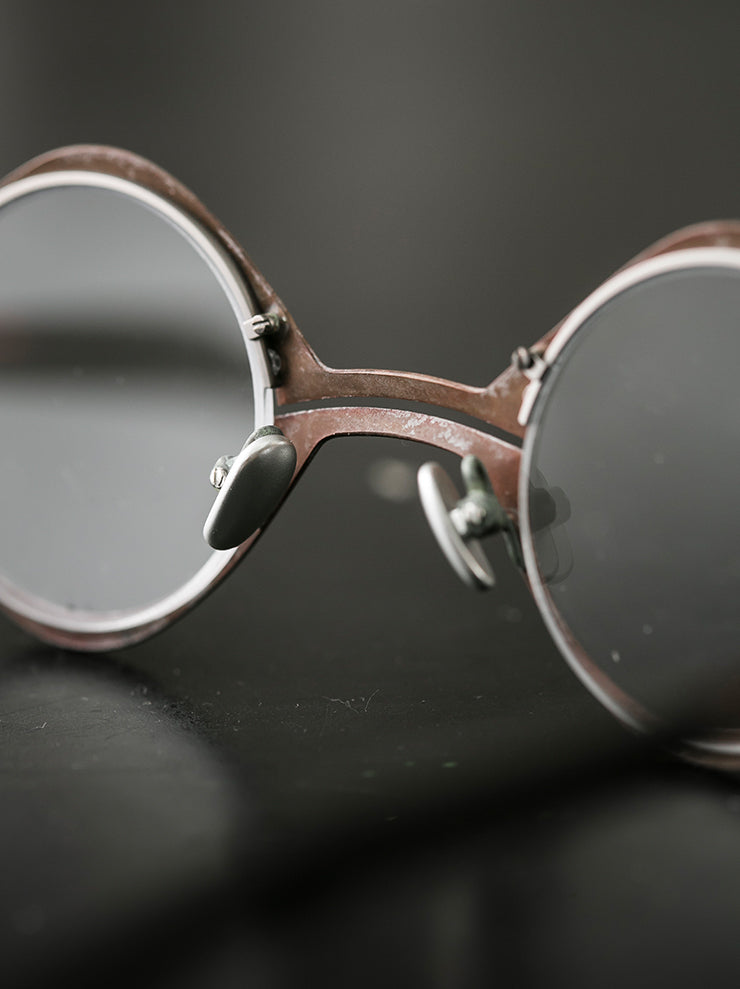 RIGARDS×DETAJ<br> Copper x solid wood sunglasses RUST PATINA / RG0825DT