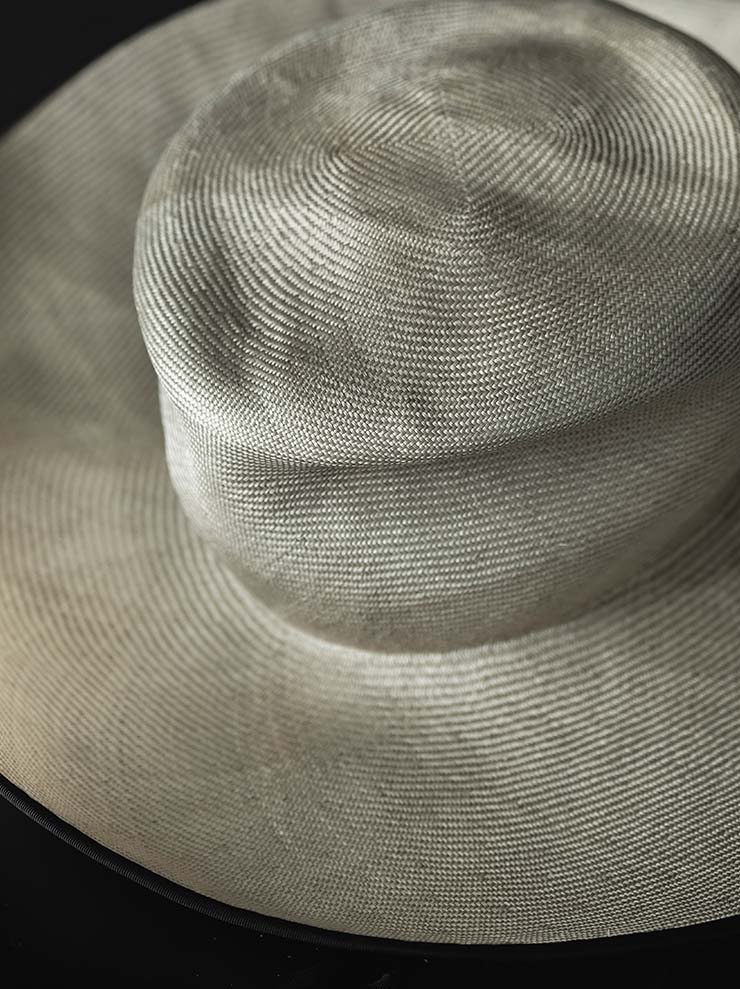 HORISAKI<br> SHVBK014 Antique Sisal Straw Hat IRON