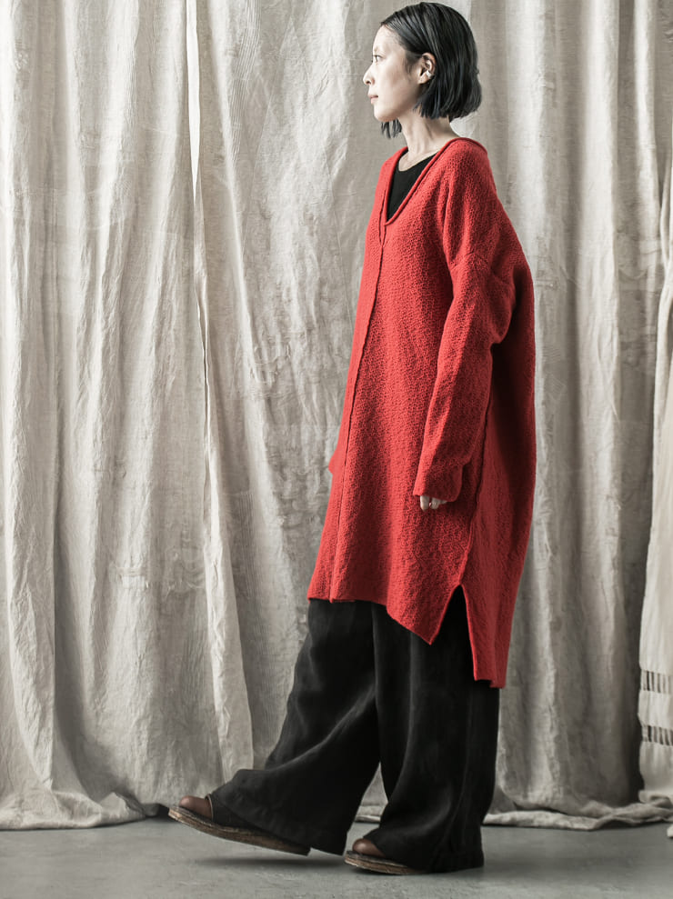 DANIEL ANDRESEN<br> ECHINECEA knit dress / RED