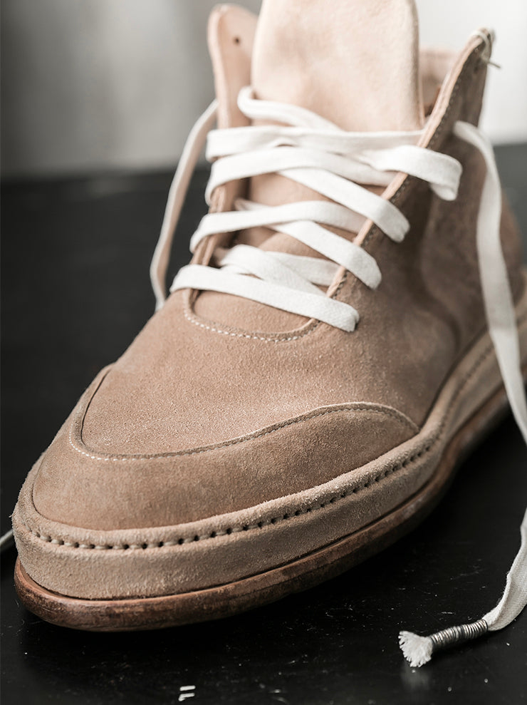 SEYE<br> MENS Classic high-cut leather shoes / NATURAL