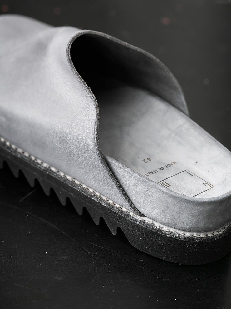 GUIDI<br> MENS leather sandals BRK05 GRAY CO49T / CALF FULL GRAIN