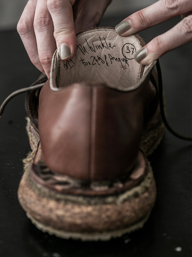 MATTHIAS WINKLER<br> WOMENS Antique Horse Harness Shoes GURT / Brown