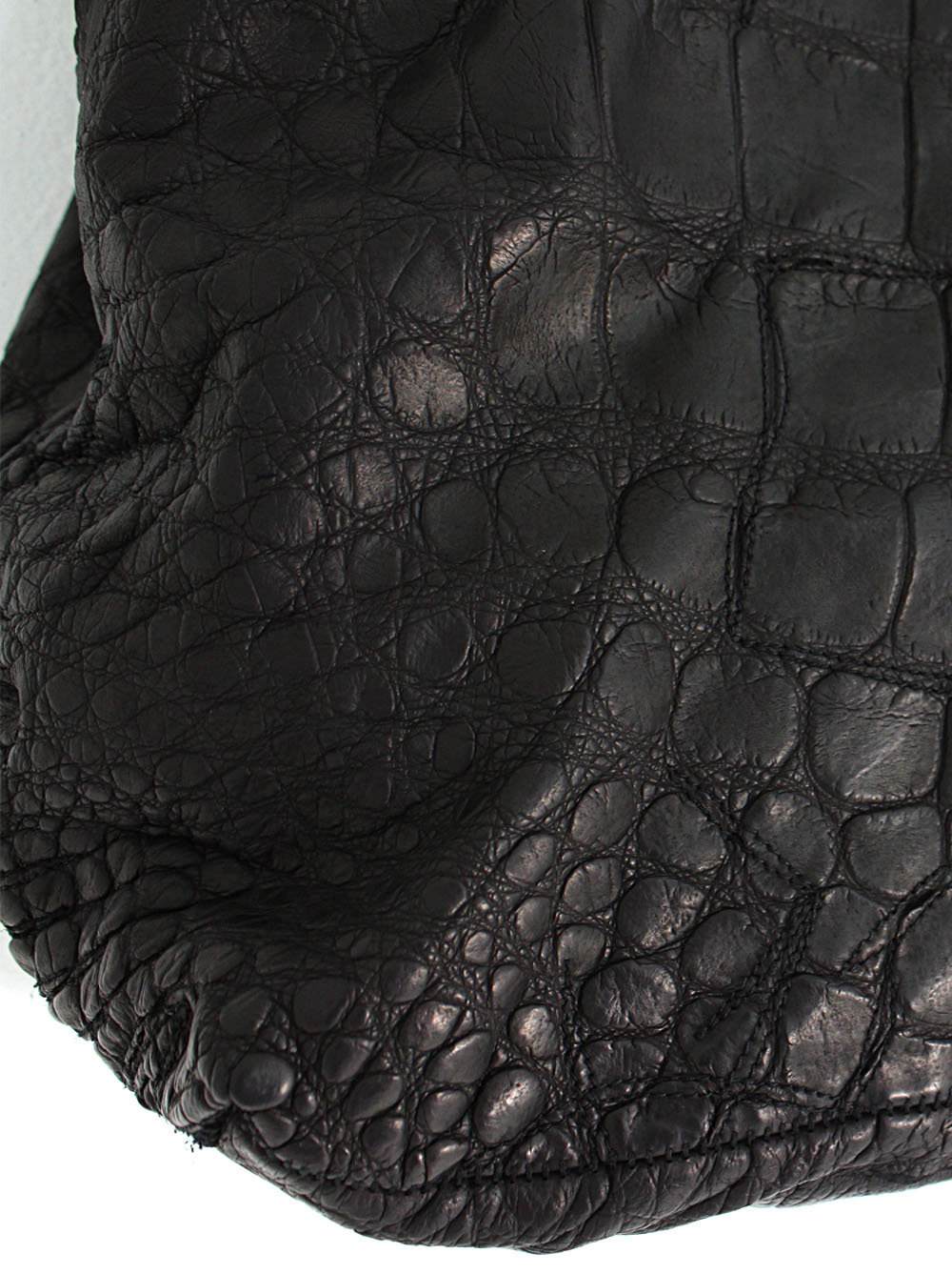 ISAAC SELLAM EXPERIENCE<br>crocodile leather bag