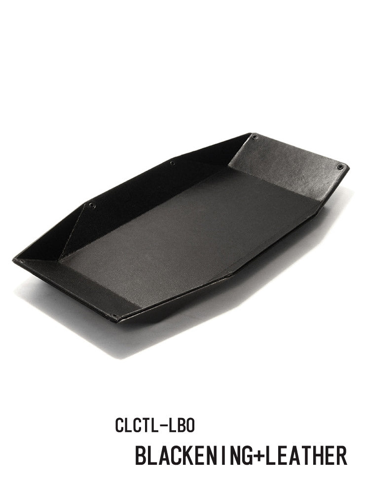 CLAUSTRUM<br> Cash tray LARGE LEATHER BLACK OUT