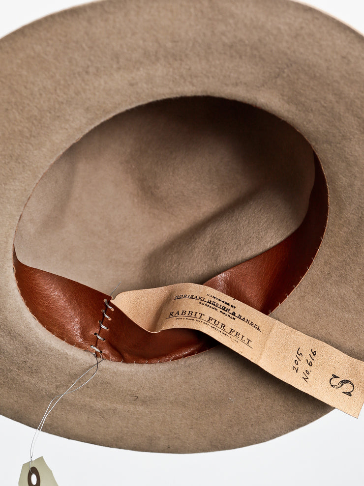 HORISAKI<br> Barn Rabbit Farson Brero Hat Sand