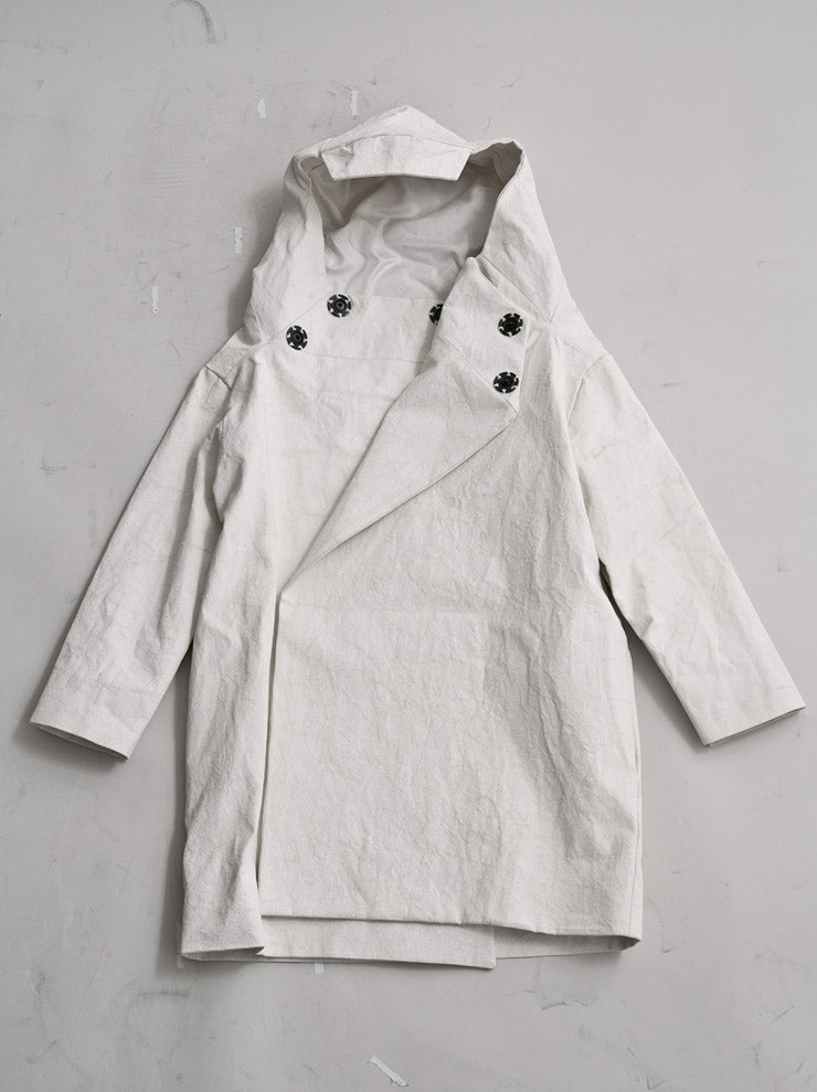 toogood<br> White canvas hoodie coat SIZE:4